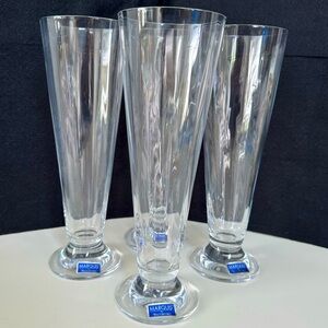 Waterford Marquis Optic Reserve Pilsner Glasses-Four- NWT
